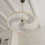 Hollywood Regency pendant light, '70s