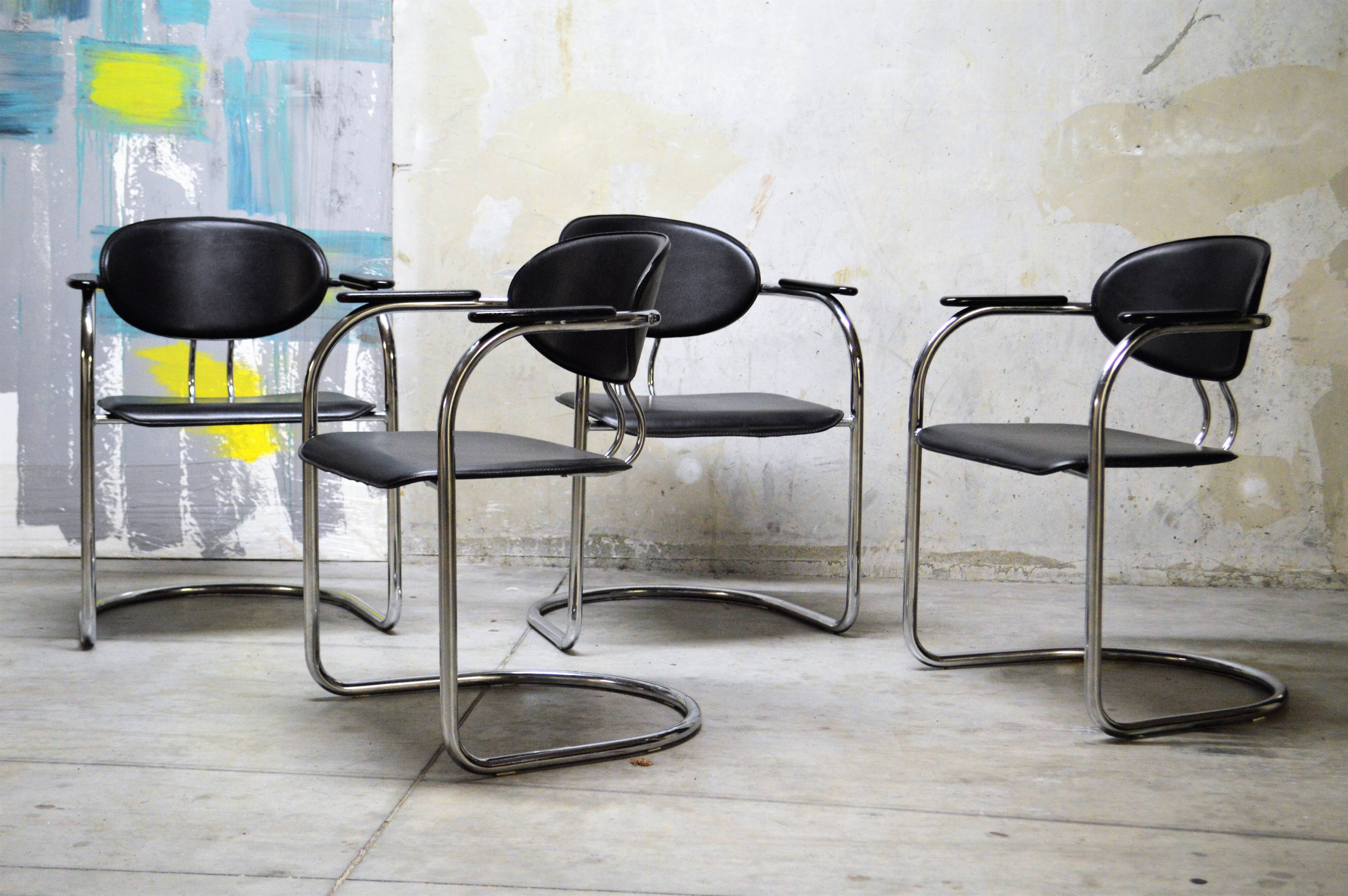 Vintage chairs from the 80s Bauhaus design