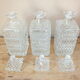 Tantalus - Bottle-carrying liquor cellar with 3 crystal decanters