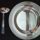 Assiette métal argenté de naissance