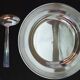 Assiette métal argenté de naissance