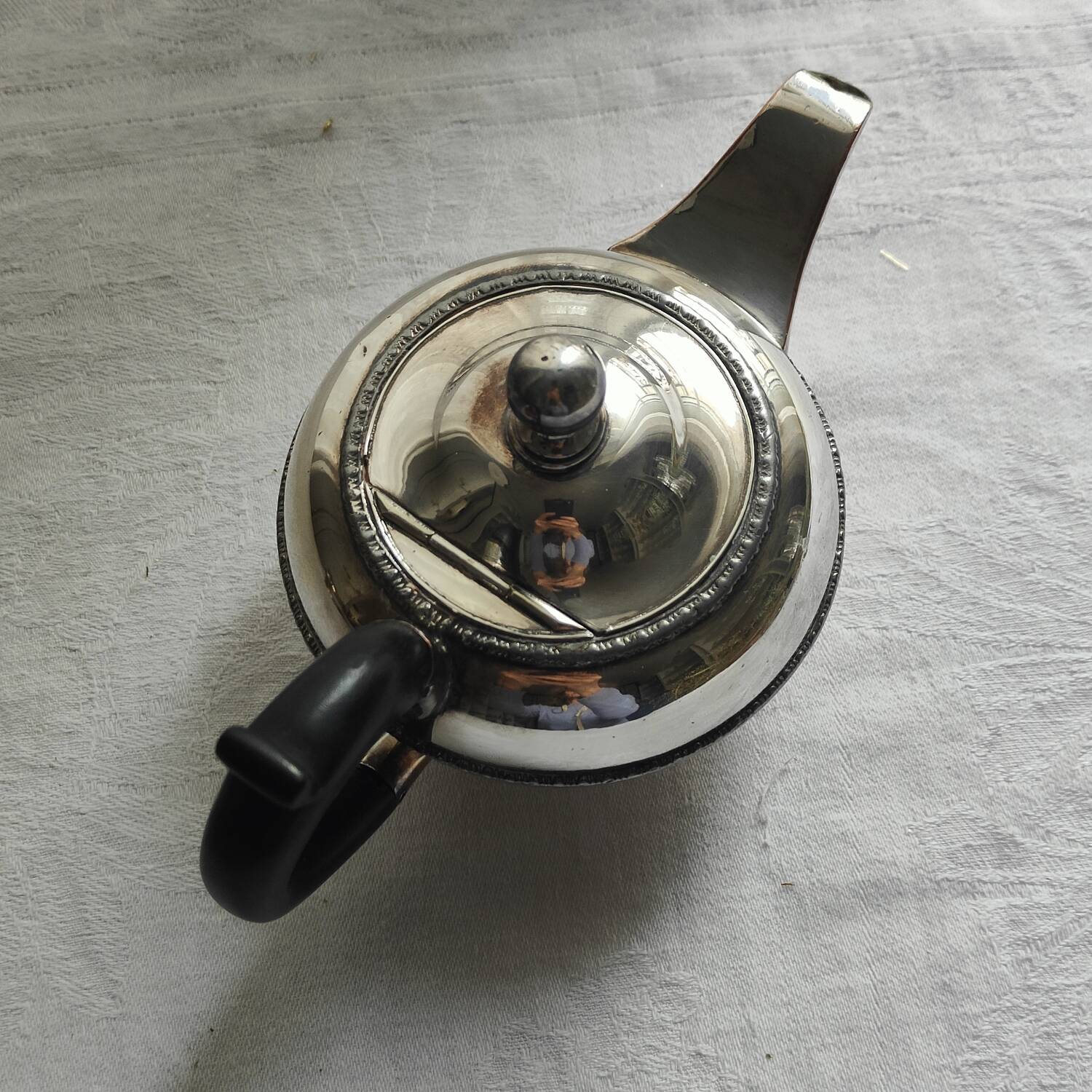 Hj Linton 3 piece silver metal set