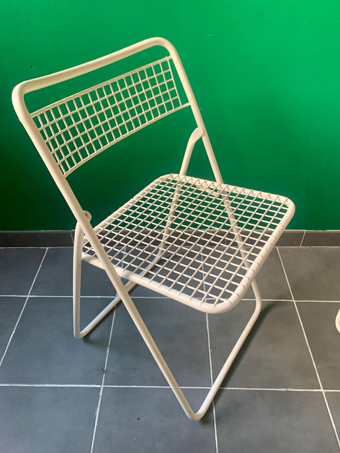 Series of 2 folding chairs signed Ému Italien