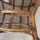 Fauteuil en rotin 1960