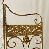 Old wrought iron fireplace screen - 8 kilograms