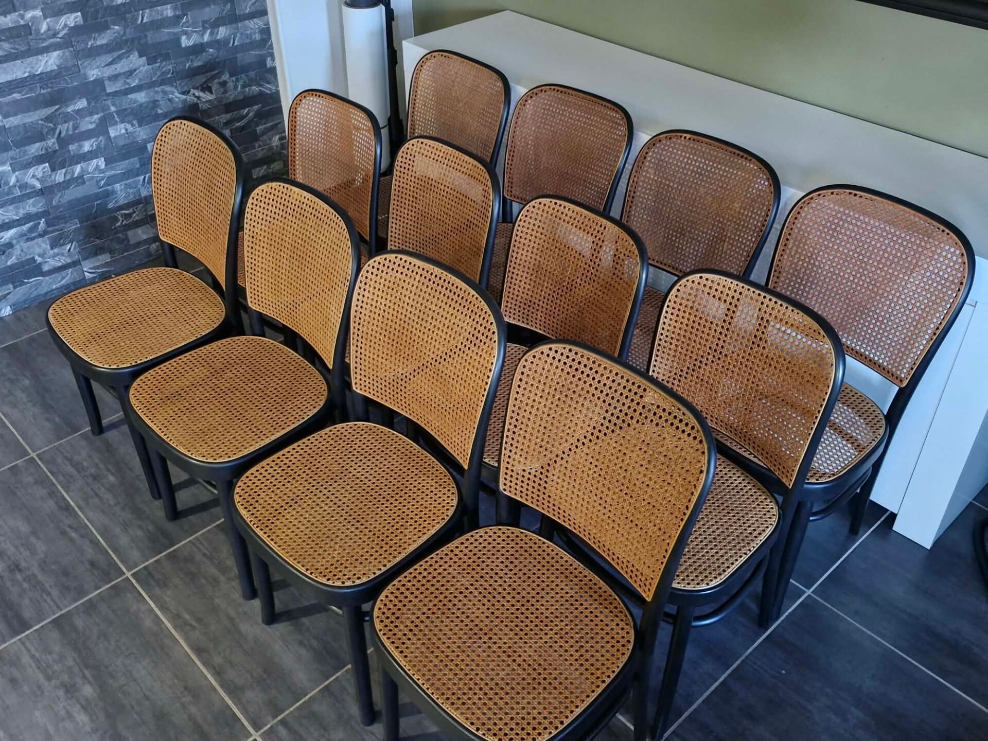Set of 12 chairs no. 811 after Hoffmann, 1990s
