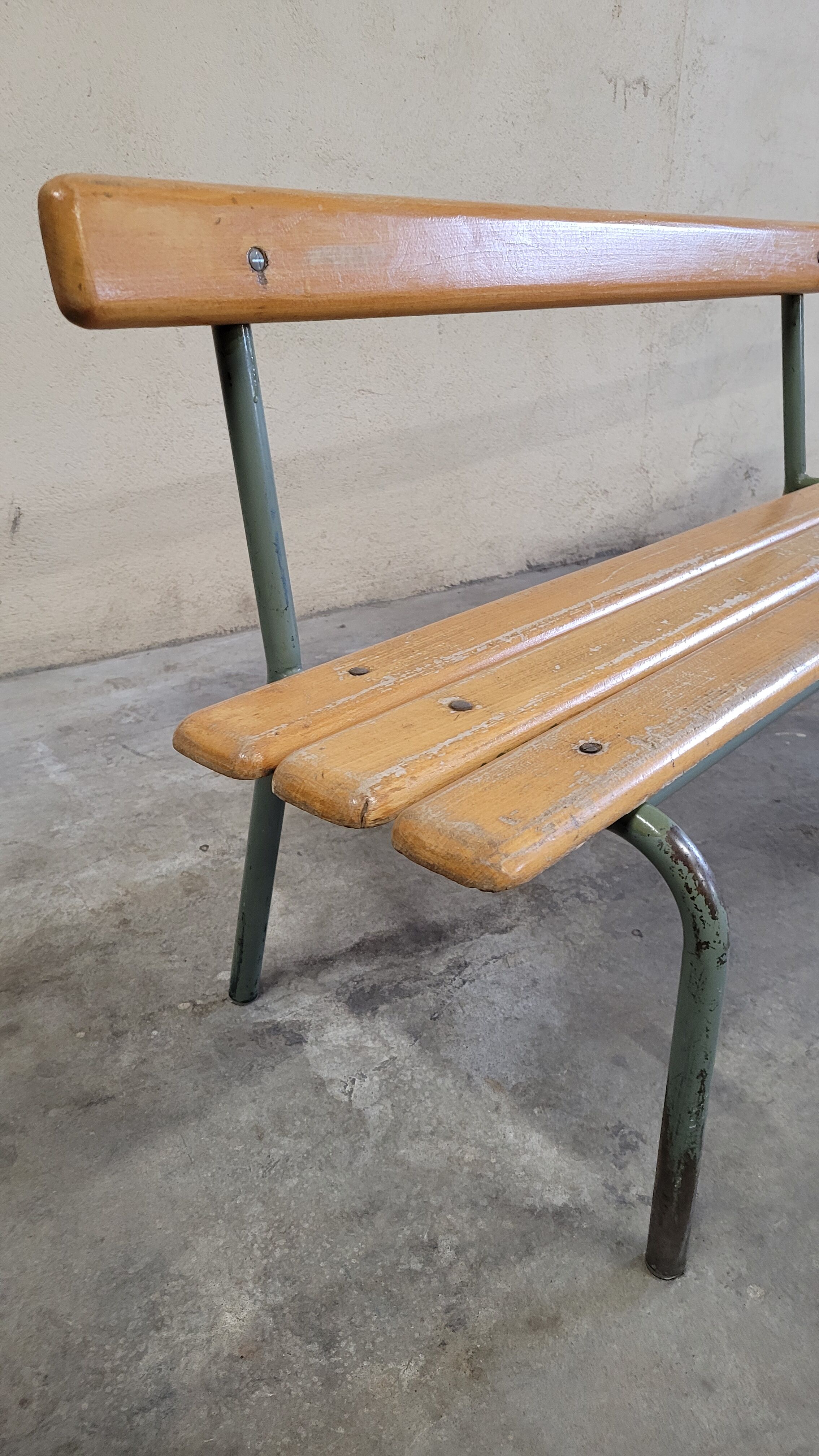 Pair of kindergarten benches for children made in 1950