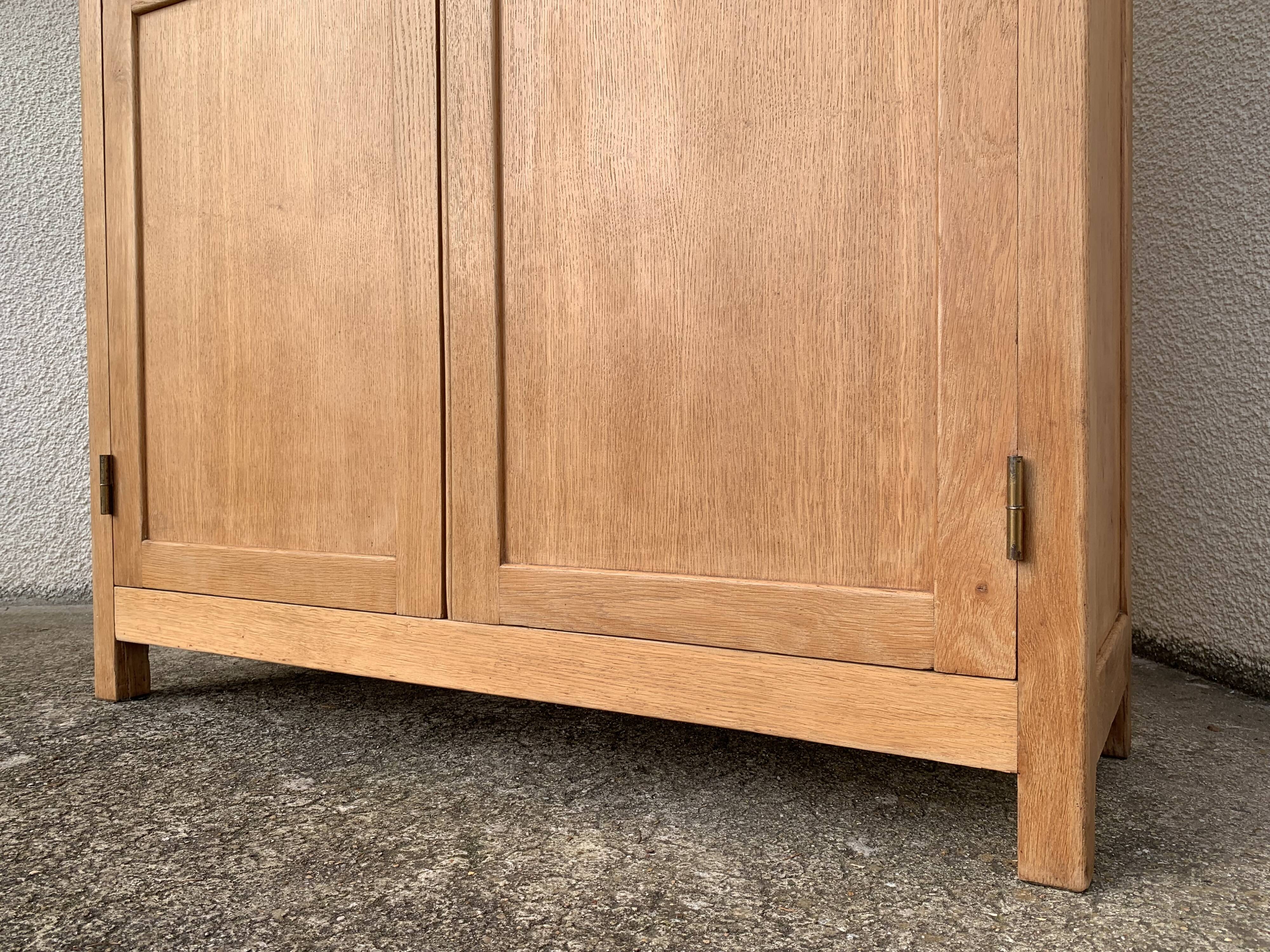 Parisian wardrobe solid oak raw 1940