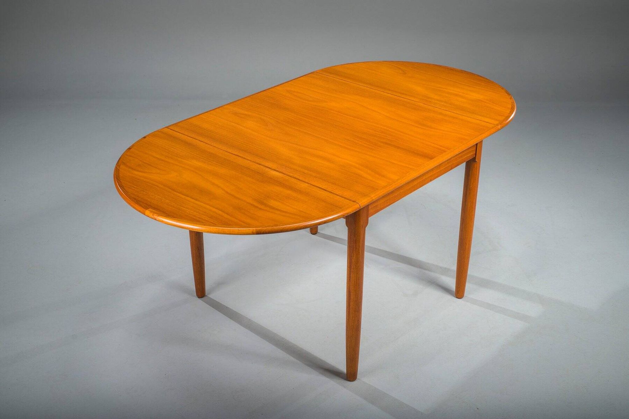 Table pliante danoise en teck moderne du milieu du siècle, années 1960