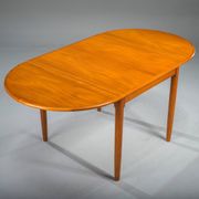 Table pliante danoise en teck moderne du milieu du siècle, années 1960