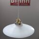 Suspension, Art Deco portable lamp in smooth opaline