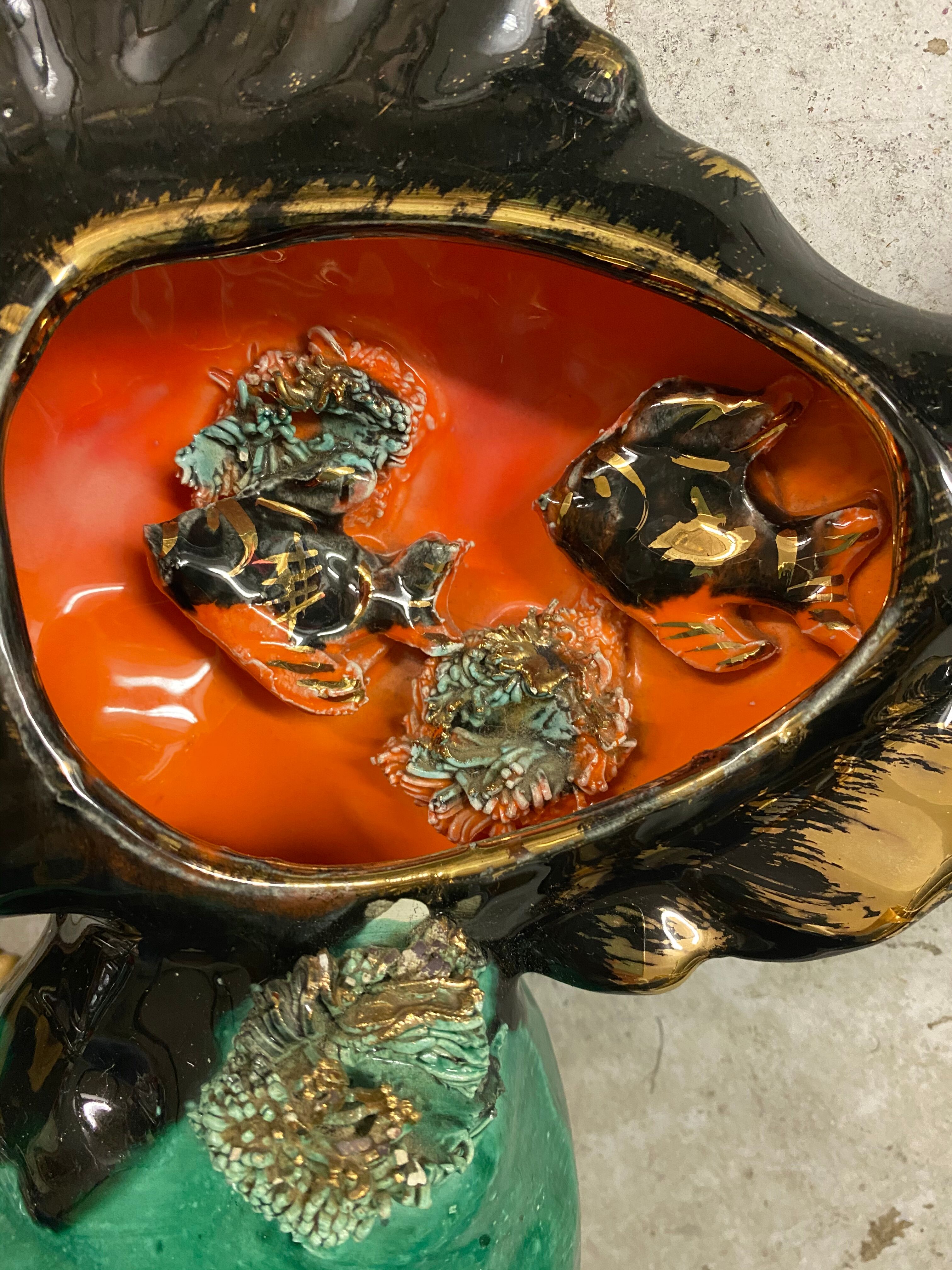 Vallauris ceramic lamp set