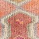 4x10 Runner Salmon Pink Vintage Runner, Turkish Wool Runner, 103x307Cm