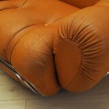 Set of orange armchairs, Space Age design, 1960s, production: Italy