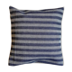 Striped denim cushion 40 cm