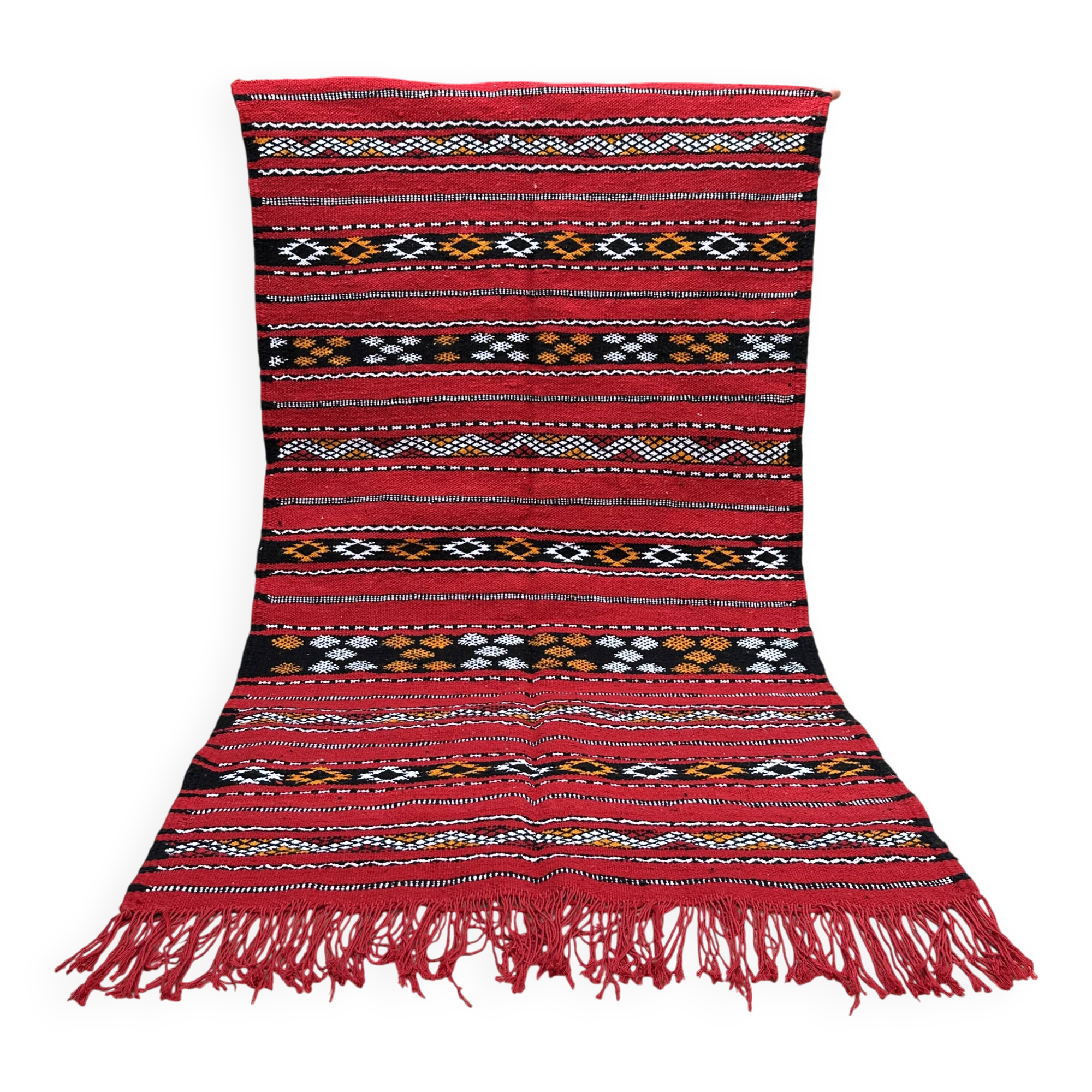 Moroccan Berber rug handwoven 100% organic wool from