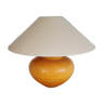 Lampe jaune en céramique avec son cendrier