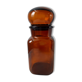 Pot d’apothicaire ambre vintage