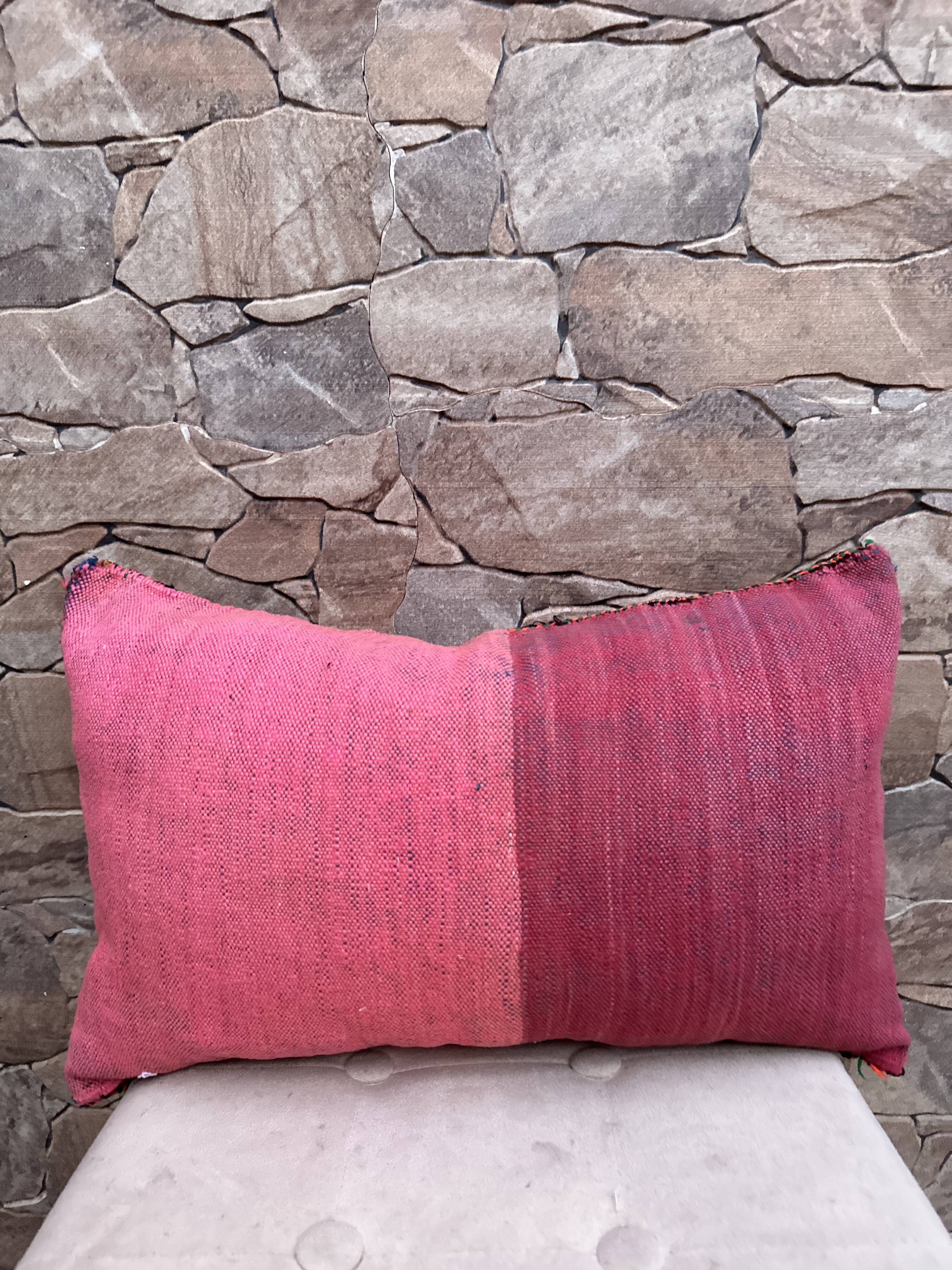 Vintage Moroccan Berber wool cushion cover