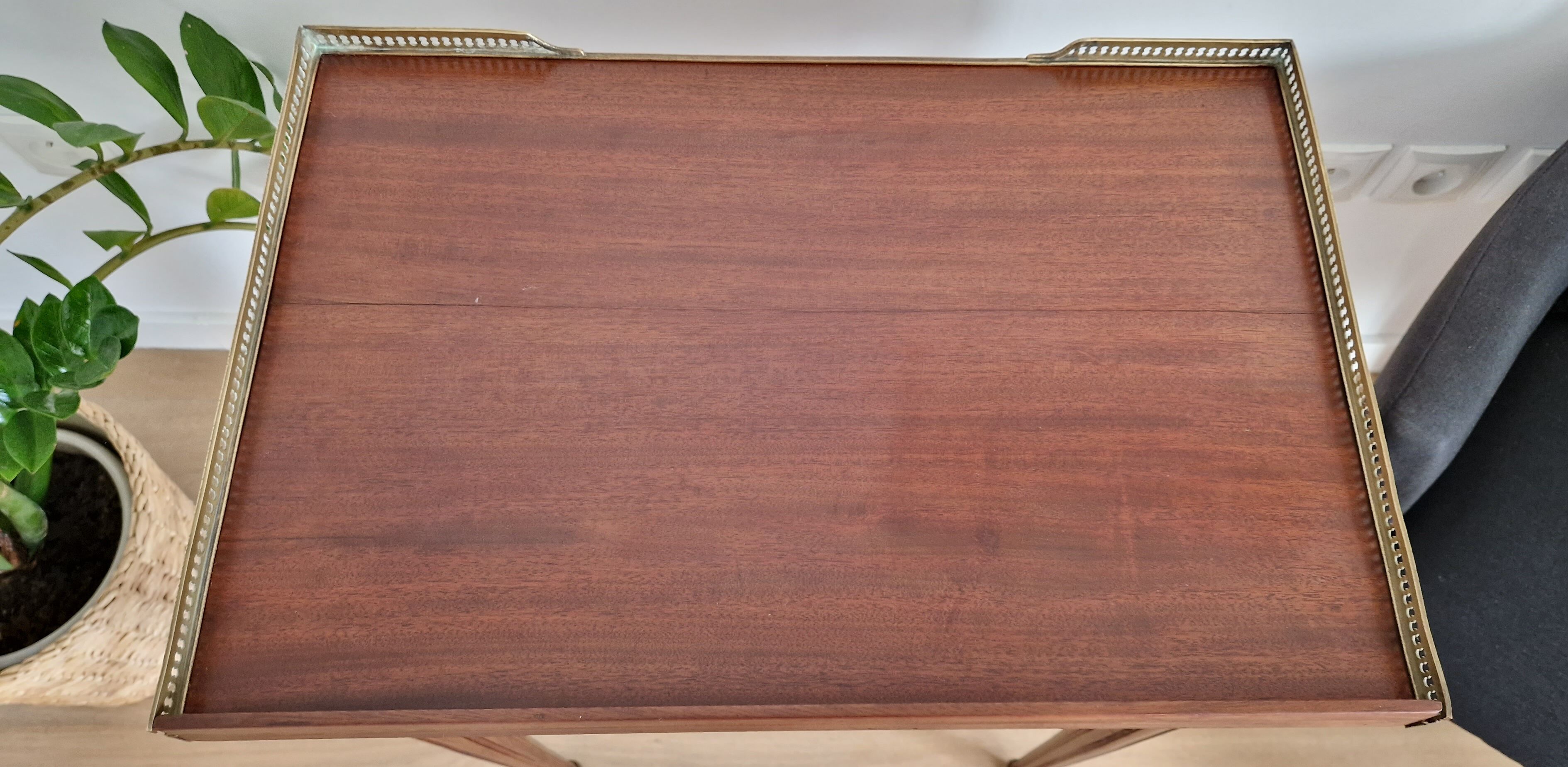 Kettle table Louis XVI mahogany style 1900