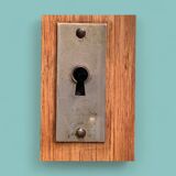 Mirror on art deco door 60x172cm