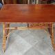 Vintage rattan desk and chair