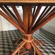 Table vintage en bambou et rotin