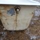 Baignoire en fonte pieds en griffes d'aigle
