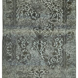 Handmade turkish unique 1980s 270 cm x 370 cm grey wool carpet