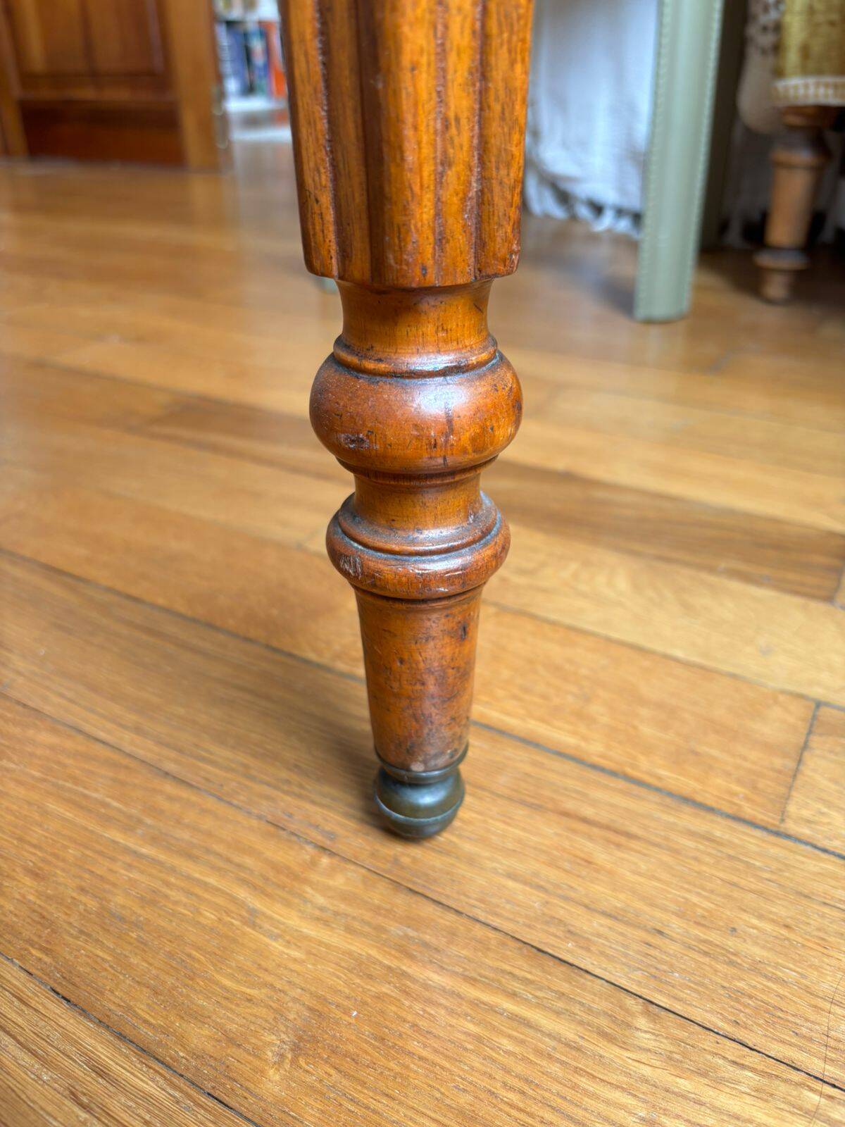 Antique round wooden table