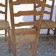 Ensemble de 4 chaises à hauts dossiers en chêne