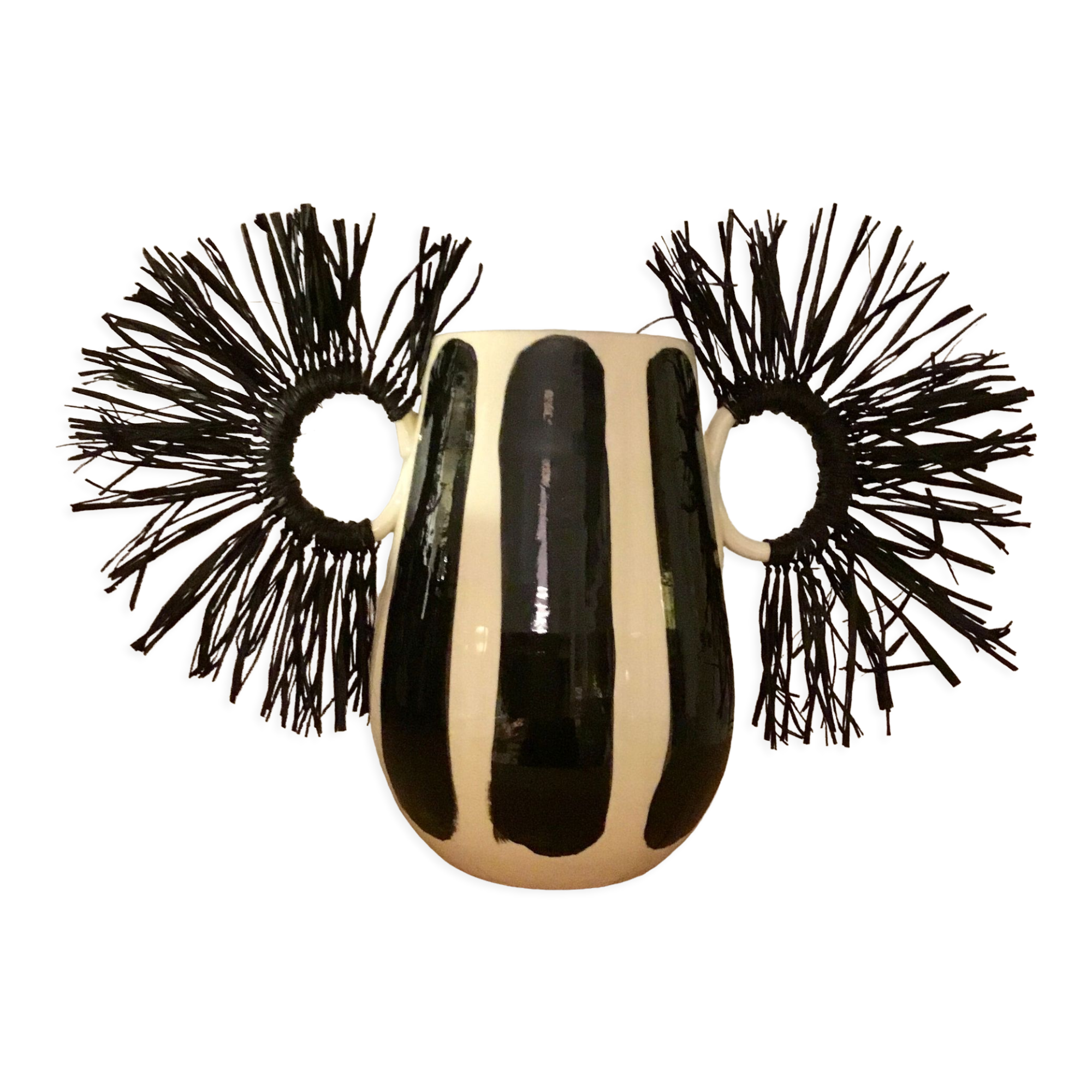 Hand-painted ceramic vase