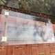 Rectangular coffee table in glass, brass and plexiglass Italy Hollywood Re