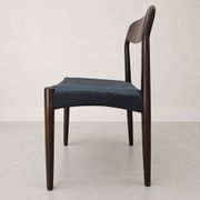 3x Vintage Danish Dyrlund chairs rosewood reupholstered / Scandinavian