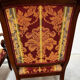 Pair of cross-back armchairs, Empire style, 19th century.
