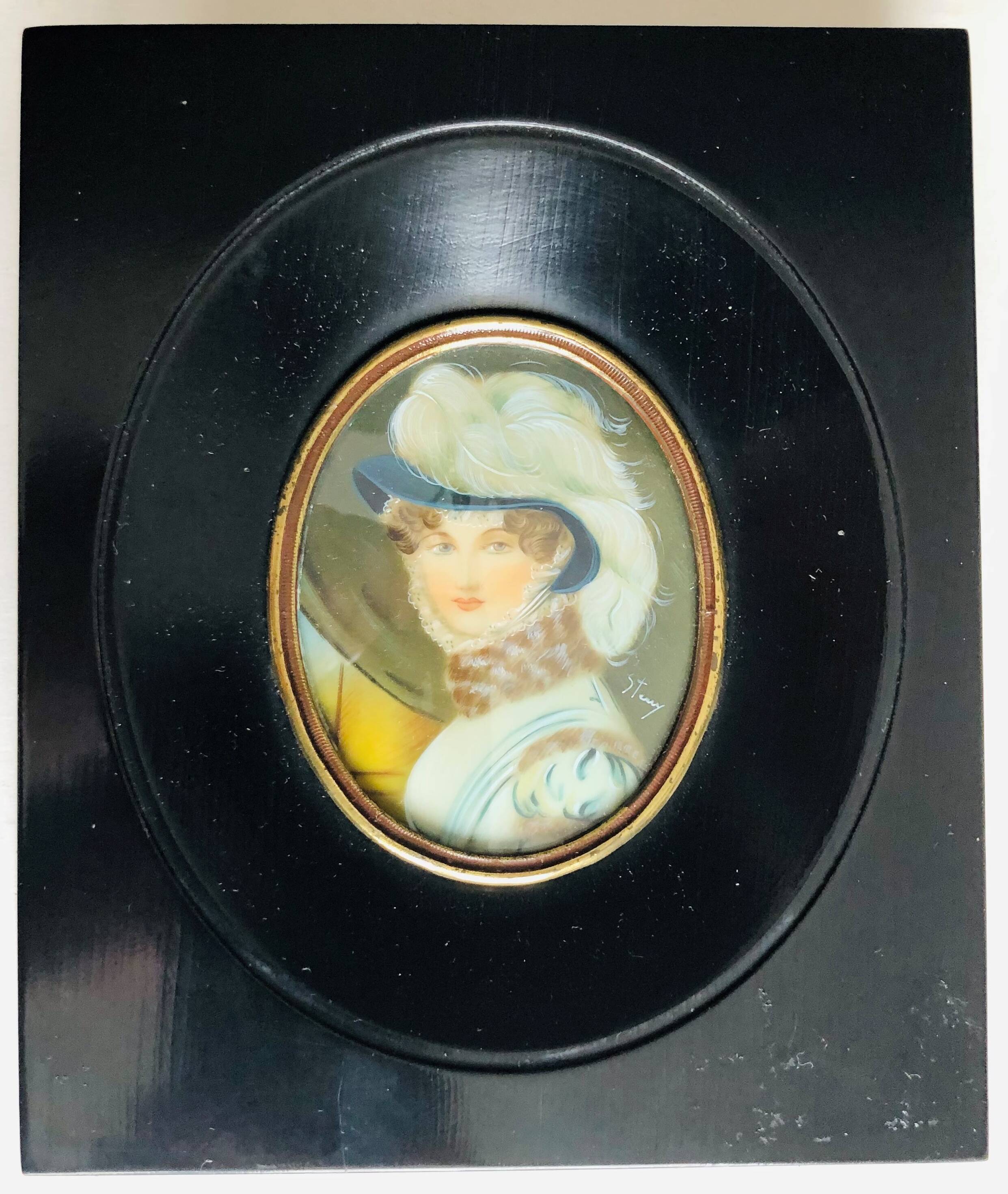 Miniature portrait of a woman