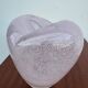 Heart-shaped bubble glass vase from the 1960s.
