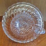 Bougeoir à main en cristal de Baccarat modèle Bambous Tors