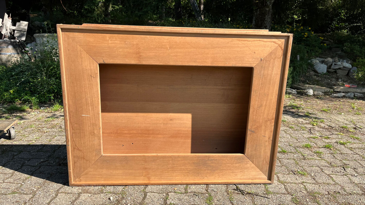 90s wooden storage chest