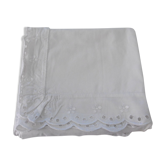 Paire de taies d'oreiller avec broderie anglaise