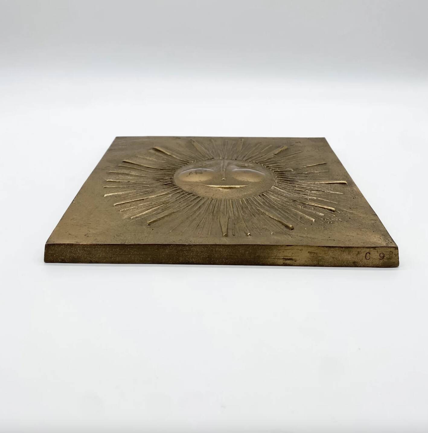 Bronze “Sun” by János Percz, 1977
