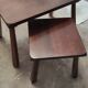 Lot de deux tables gigogne en orme