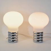 Pair of Bulb lamps by Ingo Maurer, Murano