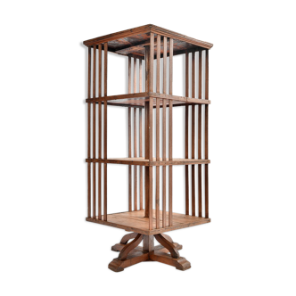 Wooden revolving library