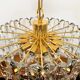 Large Austrian Palazzo Ice Glass Chandelier by J.T. Kalmar