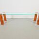 Pioneer T66 Cherry Wood & Glass Side Table from Peter Ghyczy, 1980s