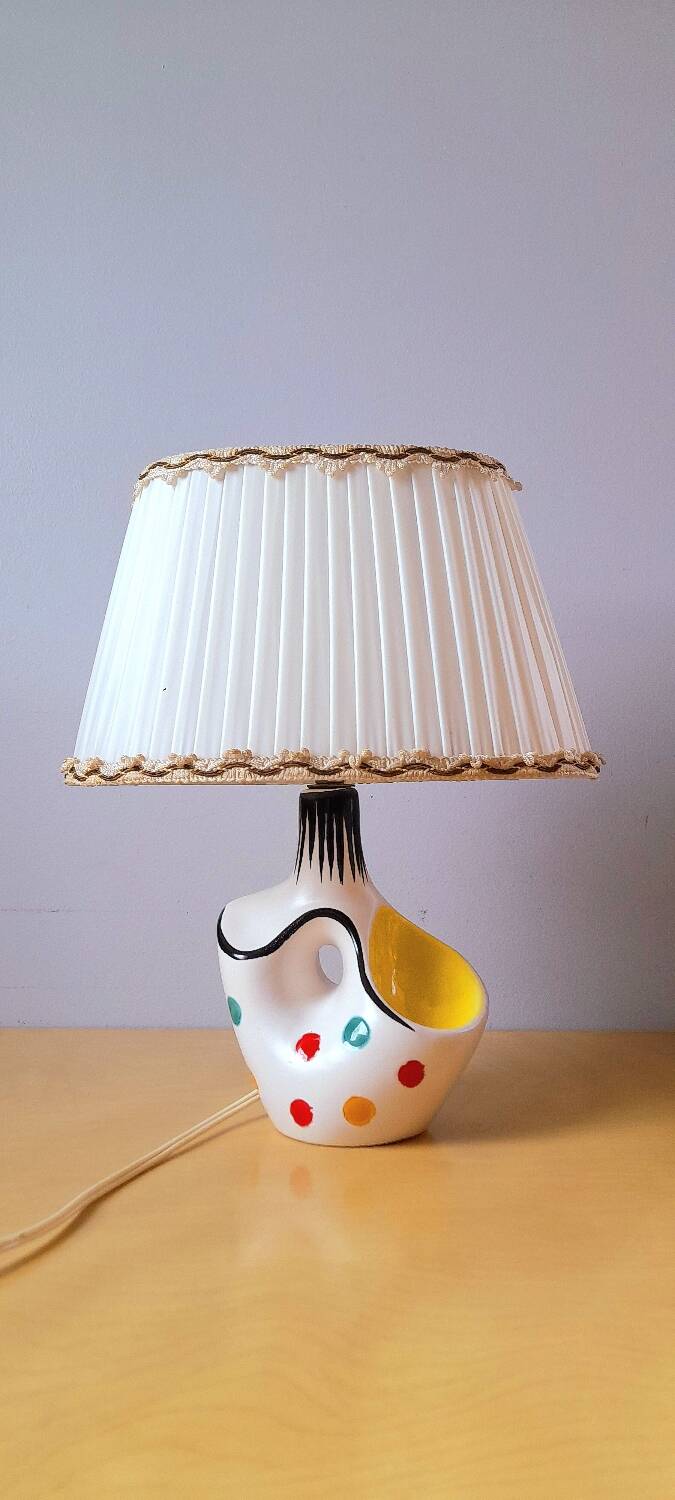 Lampe en céramique 1950