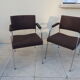 Paire de fauteuils conférence vintage