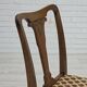 Ensemble de 6 chaises danoises, Années 1930, meubles en velours, bois de chêne, retapissés