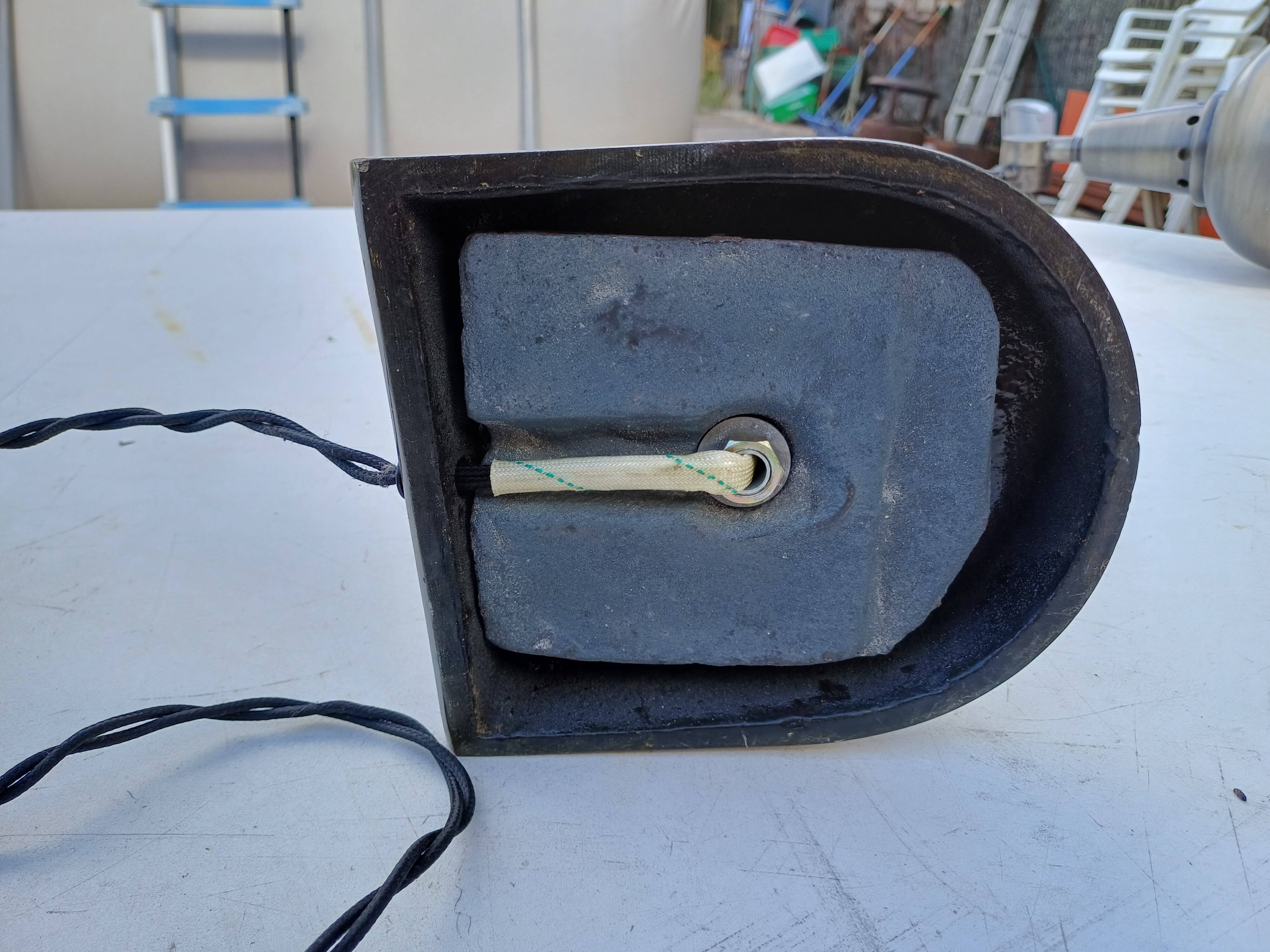 Industrial metal lamp, 2 arms